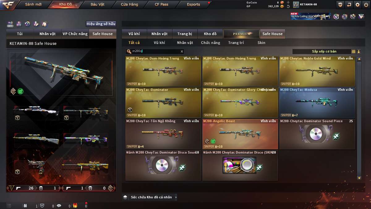 shop acc cf uy tin gia re